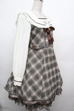 画像3: Amavel / Histoire Emblemフリルセーラーワンピース  オフｘカーキ S-26-03-23-034-CA-OP-HR-ZS