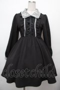 Rojita / フロントレースアップワンピース  黒 S-26-03-23-041-LO-OP-HR-ZS