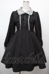 Rojita / フロントレースアップワンピース  黒 S-26-03-23-041-LO-OP-HR-ZS