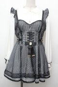 LIZ LISA / チュールレイヤードセットアップ  黒ｘ白 S-26-03-23-042-LO-OP-AS-ZS