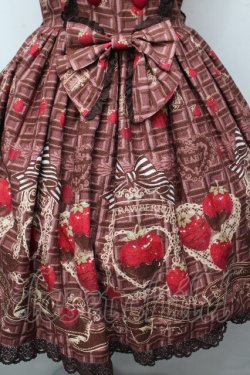 画像5: BABY,THE STARS SHINE BRIGHT / Strawberry Loves Chocolate柄ジャンパースカートI  ブラウン S-26-03-23-043-BA-OP-AS-ZS