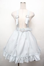 画像1: DearMyLove / ストーンバックルサスフリルスカート  サックス S-26-03-23-048-EL-SK-HR-ZS (1)