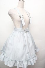 画像3: DearMyLove / ストーンバックルサスフリルスカート  サックス S-26-03-23-048-EL-SK-HR-ZS (3)