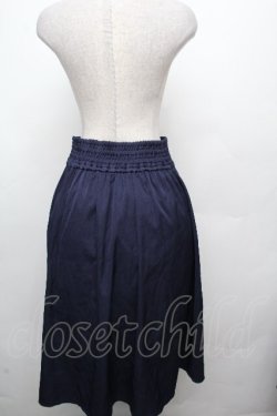 画像2: axes femme POETIQUE / ダークマリンスリットスカート  紺 S-26-03-23-051-AX-SK-HR-ZS