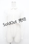 axes femme POETIQUE / チャイナボタンレースブラウス  白 S-26-03-23-006-AX-BL-AS-ZS