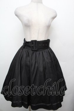 画像1: axes femme / ベルト付クラシカルスカート  黒 S-26-03-23-053-AX-SK-AS-ZS