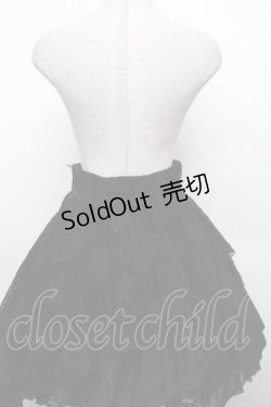 画像2: BPN / オパール加工イレヘムスカート  黒 S-26-03-23-054-GO-SK-AS-ZS