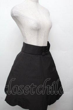 画像3: Ank Rouge / 裾スカラップリボンスカート  黒 S-26-03-23-055-CA-PA-HR-ZS