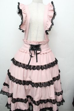 画像1: DearMyLove / ミルフィーユティアードスカート 4L ピンク S-26-03-23-056-0-SK-AS-ZS