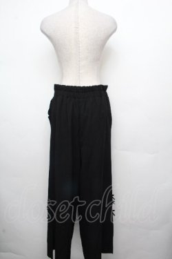 画像2: axes femme POETIQUE / プチリボンスリットワイドパンツ  黒 S-26-03-23-060-AX-PA-AS-ZS