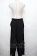 画像2: axes femme POETIQUE / プチリボンスリットワイドパンツ  黒 S-26-03-23-060-AX-PA-AS-ZS (2)
