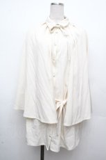 画像1: axes femme / ロングケープセットミニワンピース  オフ S-26-03-23-008-AX-OP-AS-ZS (1)
