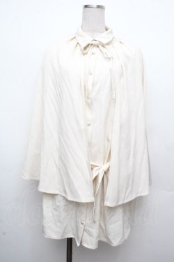 画像1: axes femme / ロングケープセットミニワンピース  オフ S-26-03-23-008-AX-OP-AS-ZS