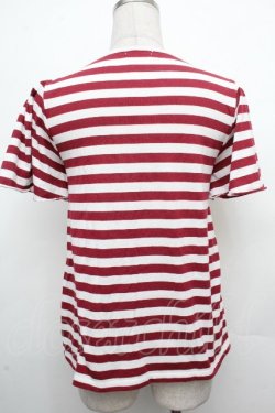 画像2: axes femme / /ボーダーカットソー  赤ｘ白 S-26-03-23-019-AX-TO-AS-ZS
