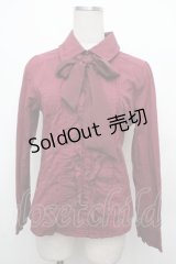 axes femme / ローズ刺繍フリルブラウス  オフ S-26-03-23-020-AX-BL-AS-ZS