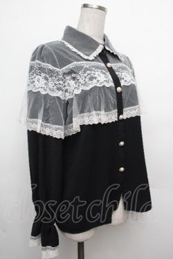 画像3: Rojita / レースフリルブラウス  黒ｘ白 S-26-03-23-025-LO-BL-AS-ZS