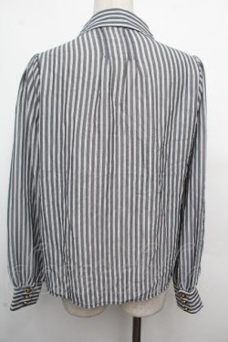 画像2: Amavel / ストライプブラウス  グレー S-26-03-23-026-CA-BL-AS-ZS