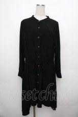 画像1: axes femme / サイドレース切替ワンピース  黒 S-26-03-23-027-AX-BL-AS-ZS (1)