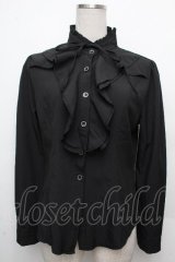 LOLITA / フリルブラウス  黒 S-26-03-23-028-LO-BL-AS-ZS