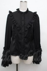 Hoshibako Works / 星夜の旅　姫袖ブラウス  黒 S-26-03-23-030-LO-BL-AS-ZS