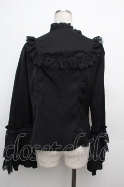 画像2: Hoshibako Works / 星夜の旅　姫袖ブラウス  黒 S-26-03-23-030-LO-BL-AS-ZS