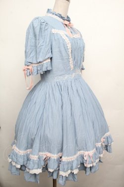 画像3: Hoshibako Works / ベルスーズリボン刺繍ワンピース  サックス S-26-03-23-031-LO-OP-AS-ZS