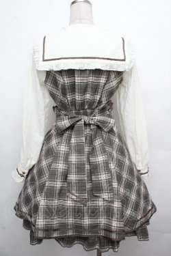 画像2: Amavel / Histoire Emblemフリルセーラーワンピース  オフｘカーキ S-26-03-23-034-CA-OP-HR-ZS