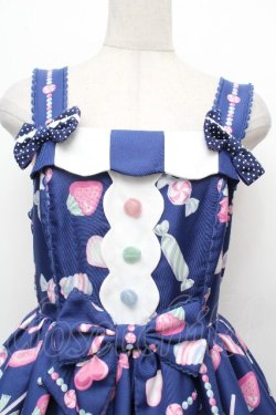 画像4: Angelic Pretty / Candy Ornamentジャンパースカート  ネイビー S-26-03-24-037-AP-OP-SA-ZS