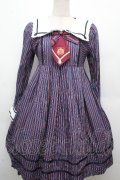 Angelic Pretty / Universityワンピース  紺ｘ赤 S-26-03-24-041-AP-OP-AS-ZS