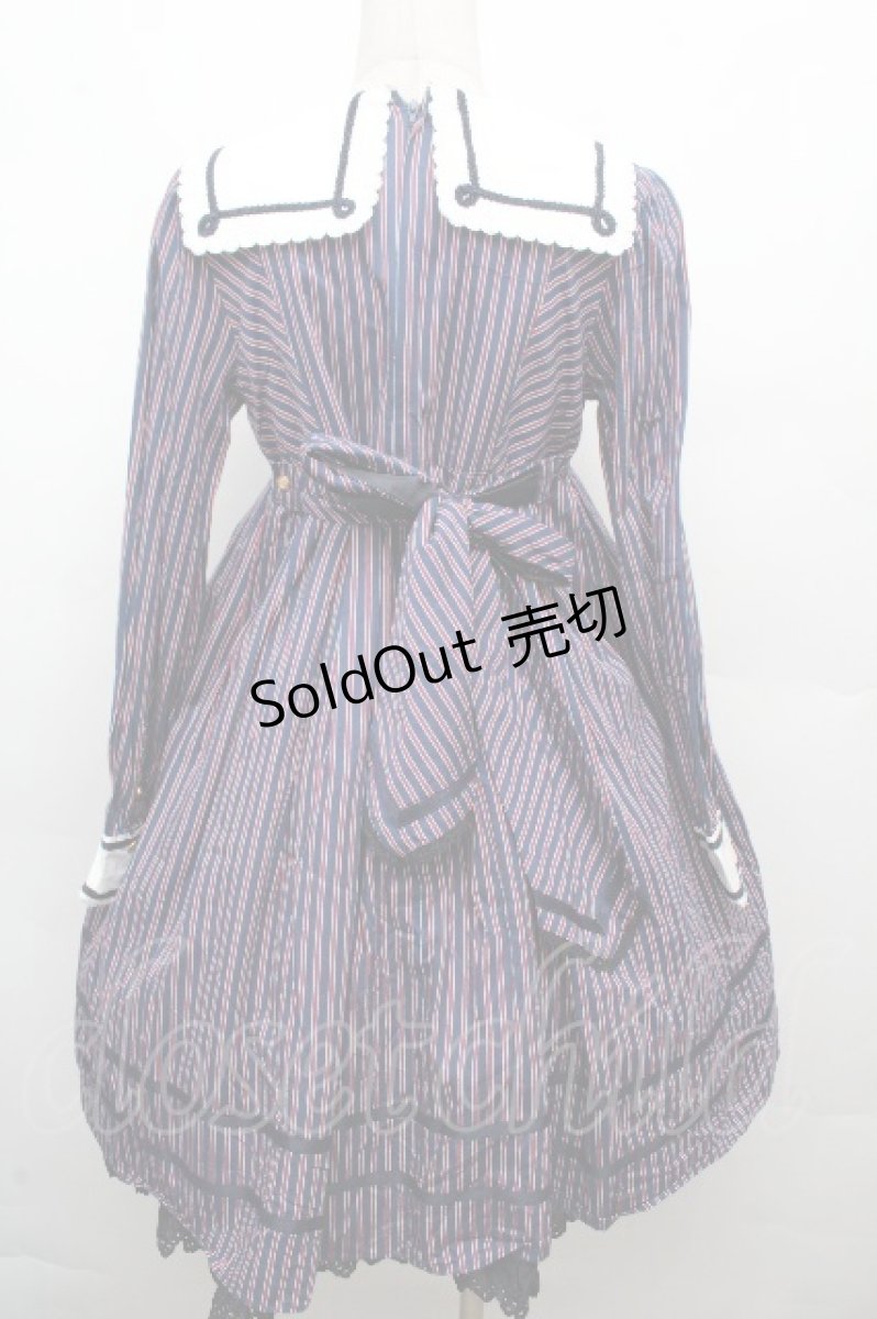 画像2: Angelic Pretty / Universityワンピース  紺ｘ赤 S-26-03-24-041-AP-OP-AS-ZS (2)