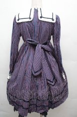 画像2: Angelic Pretty / Universityワンピース  紺ｘ赤 S-26-03-24-041-AP-OP-AS-ZS (2)