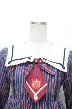 画像4: Angelic Pretty / Universityワンピース  紺ｘ赤 S-26-03-24-041-AP-OP-AS-ZS