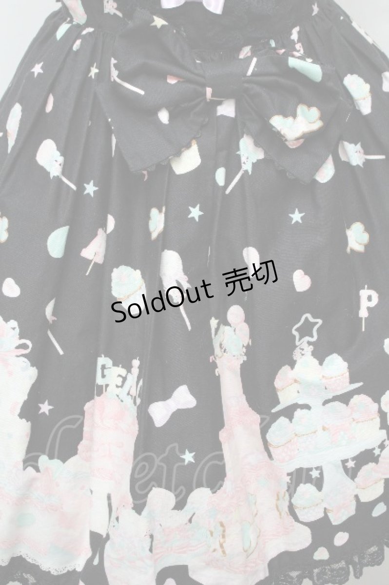 画像5: Angelic Pretty / Decoration Dream後ろフリルジャンパースカート  黒 S-26-03-24-043-AP-OP-SZ-ZS (5)