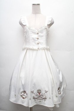 画像1: Amavel / Sacred Heart Rosaryジャンパースカート  白 S-26-03-24-044-CA-OP-HR-ZS