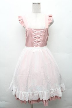 画像1: Amavel / Jerryfish Aquariumジャンパースカート  ピンク S-26-03-24-045-CA-OP-HR-ZS