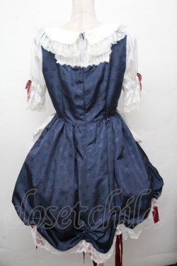 画像2: BABY,THE STARS SHINE BRIGHT / りんちゃんのグレーテルワンピースセット  白Ｘ紺Ｘ赤 S-26-03-24-046-BA-OP-SA-ZS