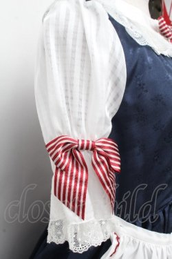 画像5: BABY,THE STARS SHINE BRIGHT / りんちゃんのグレーテルワンピースセット  白Ｘ紺Ｘ赤 S-26-03-24-046-BA-OP-SA-ZS