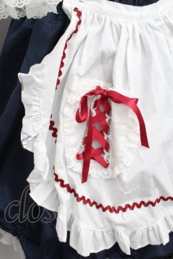 画像6: BABY,THE STARS SHINE BRIGHT / りんちゃんのグレーテルワンピースセット  白Ｘ紺Ｘ赤 S-26-03-24-046-BA-OP-SA-ZS