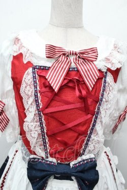 画像10: BABY,THE STARS SHINE BRIGHT / りんちゃんのグレーテルワンピースセット  白Ｘ紺Ｘ赤 S-26-03-24-046-BA-OP-SA-ZS