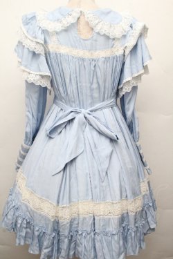 画像2: Hoshibako Works / リリアンヌ姉妹 ワンピース(ショート丈)  サックス S-26-03-24-048-LO-OP-HR-ZS