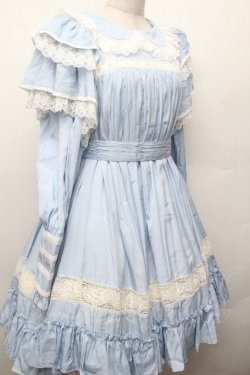 画像3: Hoshibako Works / リリアンヌ姉妹 ワンピース(ショート丈)  サックス S-26-03-24-048-LO-OP-HR-ZS