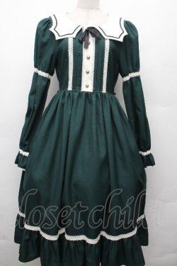 画像1: ALICE and the PIRATES / Bat Maidワンピース  グリーン S-26-03-24-050-PA-OP-AS-ZS
