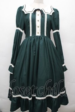 画像1: ALICE and the PIRATES / Bat Maidワンピース  グリーン S-26-03-24-051-PA-OP-AS-ZS