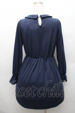 画像2: axes femme / /デコルテレース切替ワンピース  紺 S-26-03-24-007-AX-TO-HR-ZS (2)