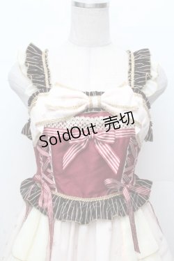 画像4: BABY,THE STARS SHINE BRIGHT / Etoile Filante  お星さまに願いを ジャンパースカート  ピンクＸボルドー S-26-03-24-053-BA-OP-SA-ZS