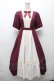 画像1: axes femme kawaii / エレガントドールワンピース M ワイン S-26-03-24-010-AX-OP-AS-ZS (1)