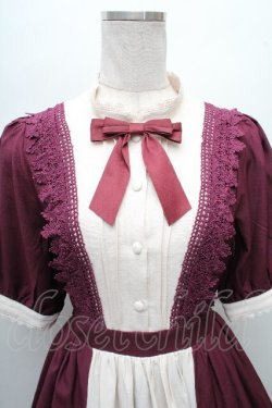 画像3: axes femme kawaii / エレガントドールワンピース M ワイン S-26-03-24-010-AX-OP-AS-ZS