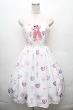 画像1: axes femme kawaii / ロージークロスジャンスカ  白 S-26-03-24-014-AX-OP-HR-ZS