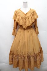 画像1: axes femme kawaii / シャルロットワンピース  からし S-26-03-24-015-AX-OP-HR-ZS (1)