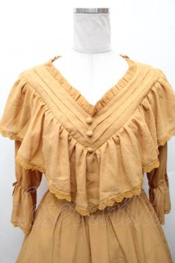 画像3: axes femme kawaii / シャルロットワンピース  からし S-26-03-24-015-AX-OP-HR-ZS